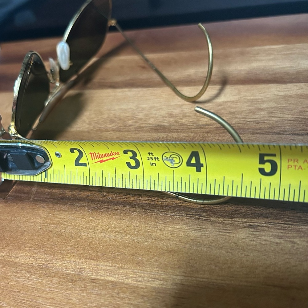 Vintage Ray-Ban Aviator B&L Sunglasses w/ Original Case 58mm - Picture 6 of 13